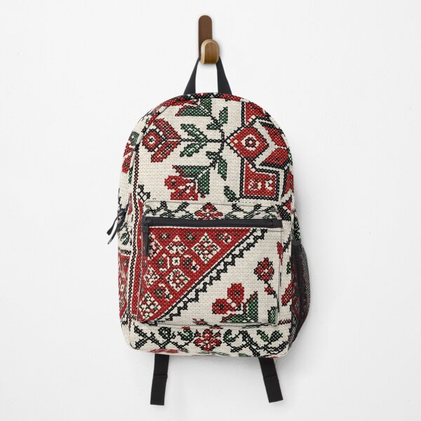 Item preview, Authentic Palestinian Tatreez Embroidery | Geometric Floral Folk Pattern designed and sold by BrainCurves.