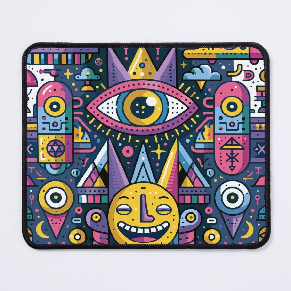 Item preview, Vibrant Cosmic Eye Mystical Geometric Pattern designed and sold by Romgora.