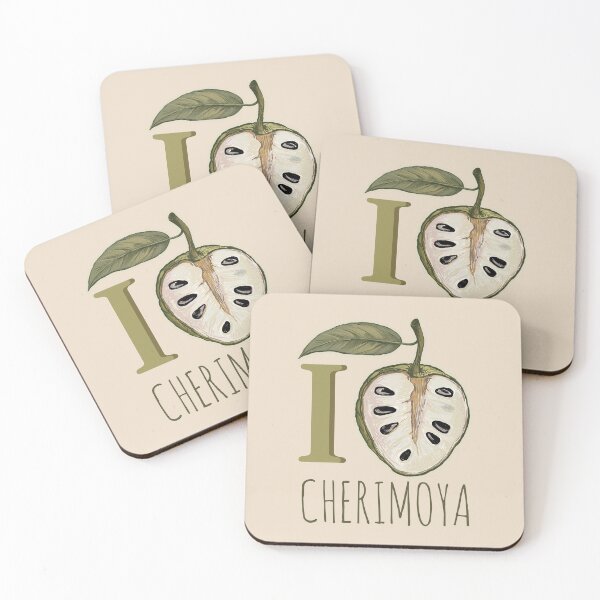 Item preview, Cherimoya I Love Cherimoya | Custard Apple Exotic Fruit Botanical Art designed and sold by AgnieshkaSiwek.