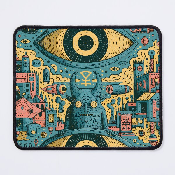 Item preview, Cosmic Visionary Monster Eye Maximalist Art designed and sold by Romgora.