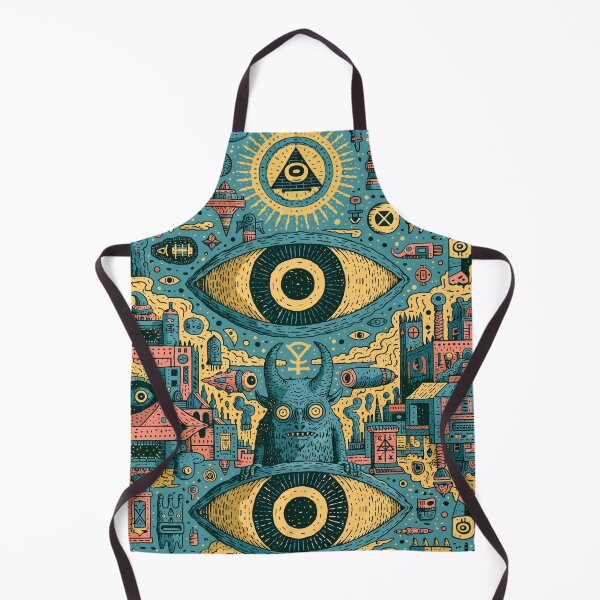 Item preview, Cosmic Visionary Monster Eye Maximalist Art designed and sold by Romgora.