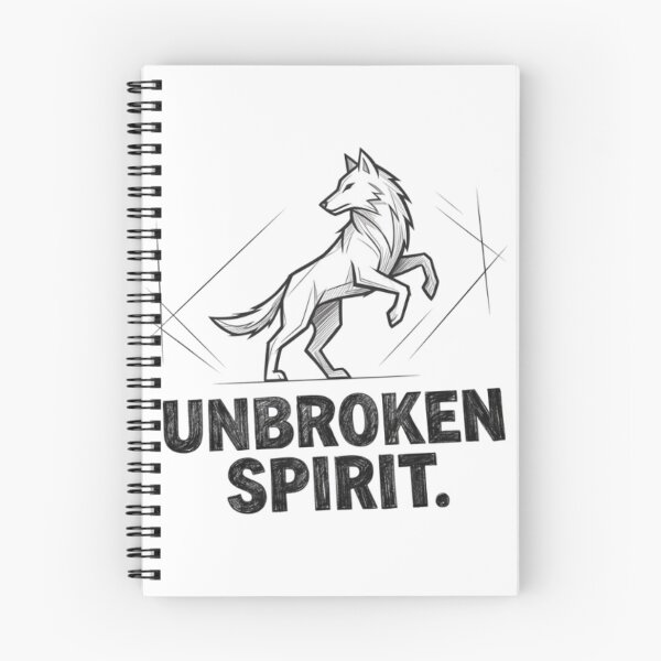 Item preview, Unbroken Spirit Wolf Pencil Sketch Minimalist Graphic designed and sold by Nakrisa.