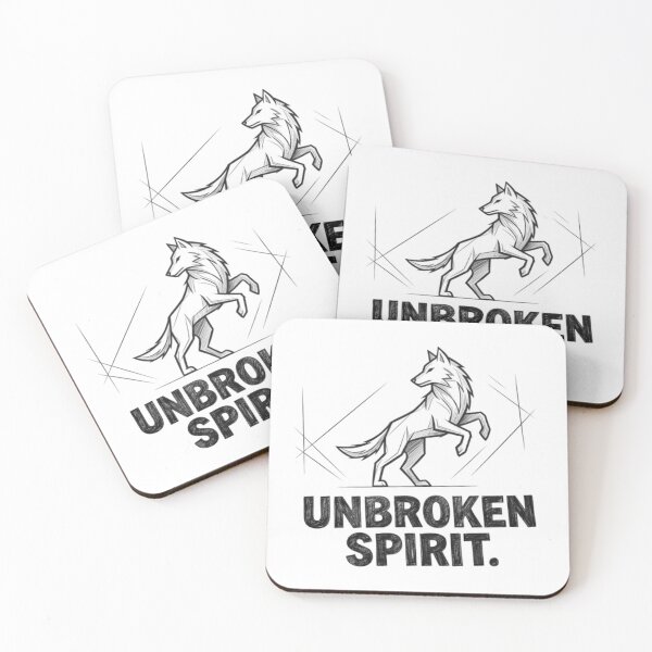 Item preview, Unbroken Spirit Wolf Pencil Sketch Minimalist Graphic designed and sold by Nakrisa.
