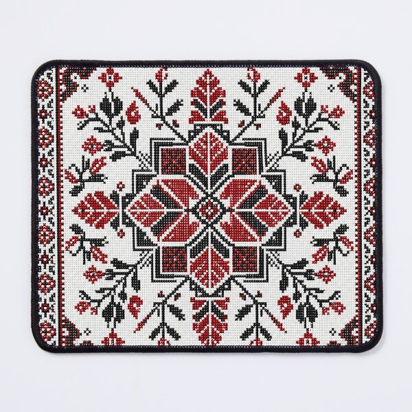 Item preview, Traditional Palestinian Tatreez Pattern | Elegant Folk Cross Stitch Art designed and sold by BrainCurves.