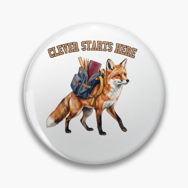 Item preview, Clever Starts Here Fox designed and sold by Roy & Tiffany.