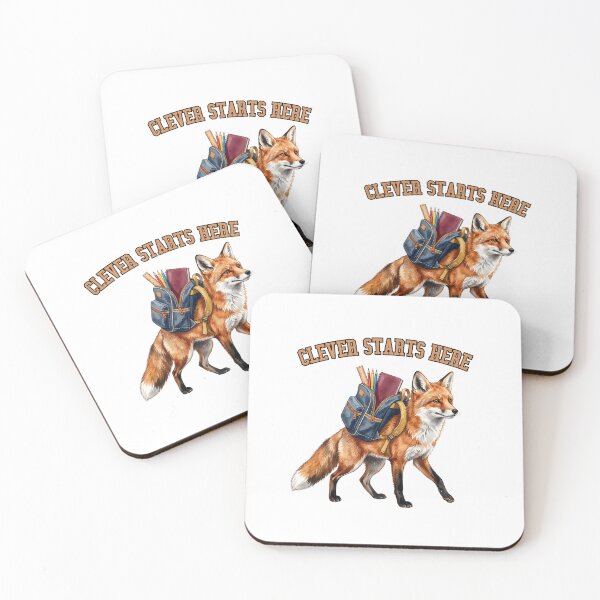 Item preview, Clever Starts Here Fox designed and sold by Roy & Tiffany.