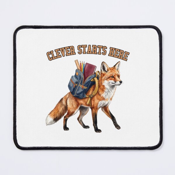 Item preview, Clever Starts Here Fox designed and sold by Roy & Tiffany.