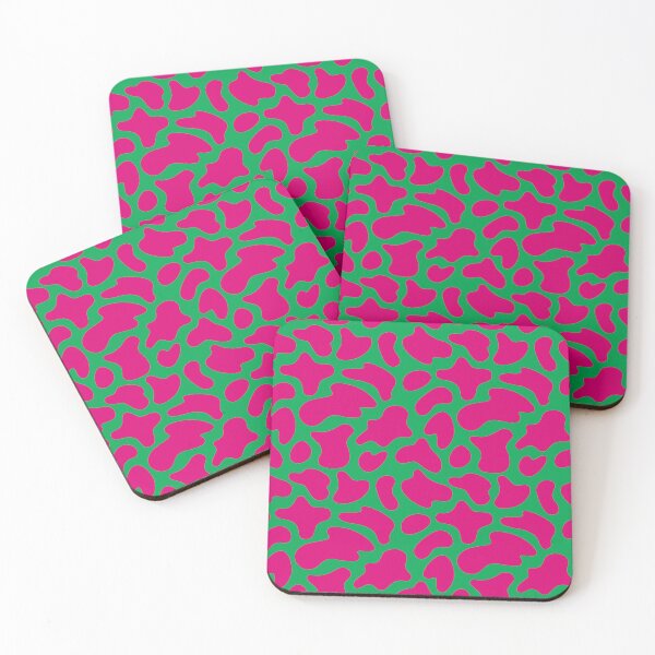 Item preview, Modern Graphic Cow Print Pattern | Green & Pink designed and sold by Frohyou.