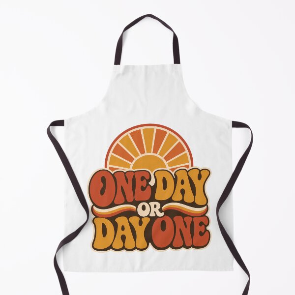 Item preview, One Day Or Day One Retro 70s Motivational Quote designed and sold by BobbyTee Merch.