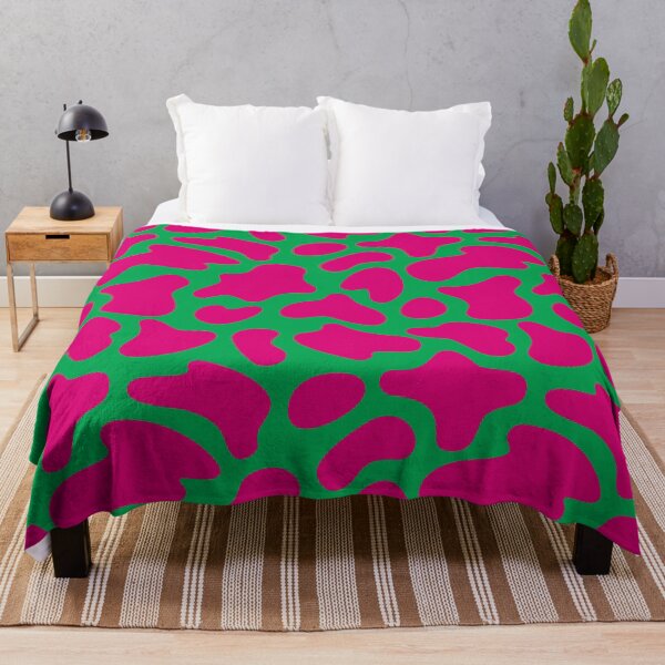 Item preview, Modern Graphic Cow Print Pattern | Green & Pink designed and sold by Frohyou.
