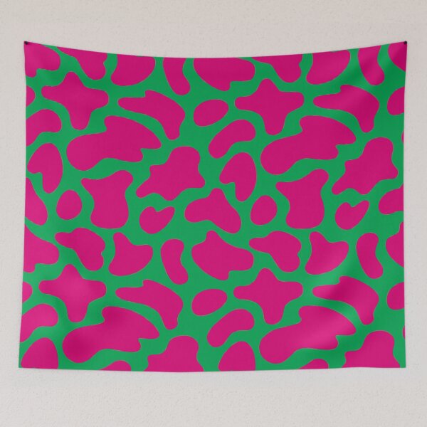 Item preview, Modern Graphic Cow Print Pattern | Green & Pink designed and sold by Frohyou.
