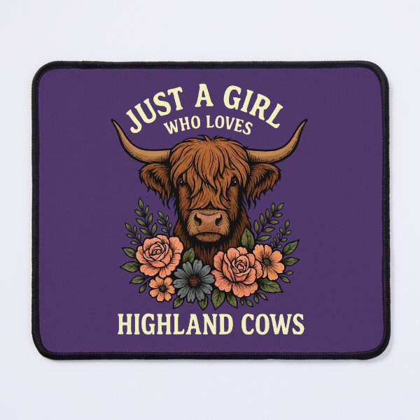Item preview, Just A Girl Who Loves Highland Cows Floral designed and sold by Photo-Sphere101.
