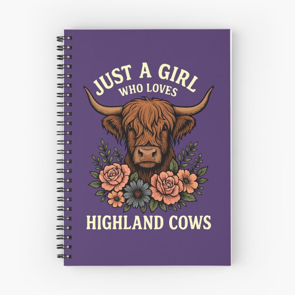 Item preview, Just A Girl Who Loves Highland Cows Floral designed and sold by Photo-Sphere101.