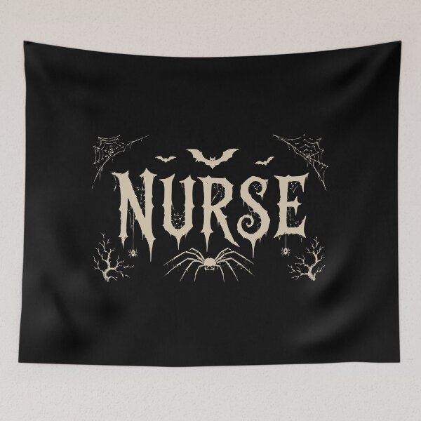 Item preview, NURSE HALLOWEEN spiderweb border designed and sold by YNELENT.