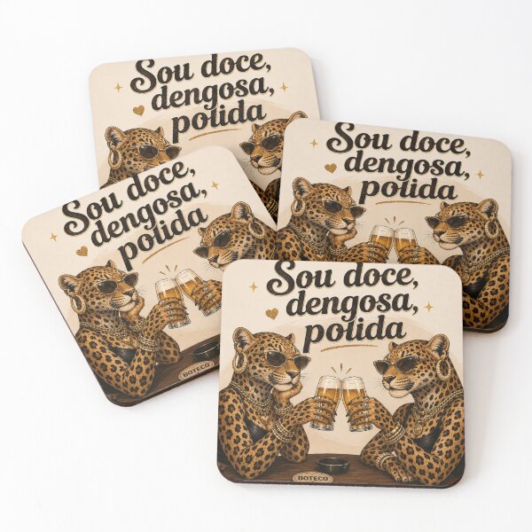 Item preview, Sou Doce, Dengosa, Polida — Onças Glamourosas no Boteco designed and sold by Traços do Brasil .