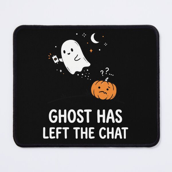 Item preview, ghost hast left the chat halloween design designed and sold by LiuTiuuu.