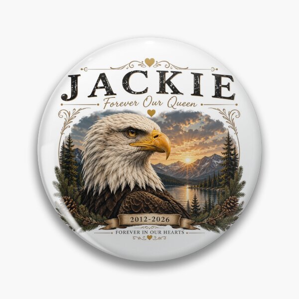 Item preview, Jackie Forever Our Queen, Bald Eagle Memorial, Not Just an Eagle A Legend, Wildlife Tribute, Eagle Lover Gift designed and sold by Cchotlan.