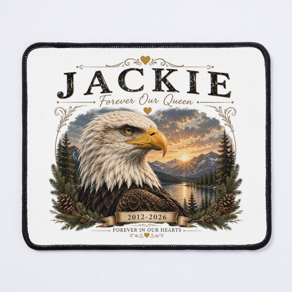 Item preview, Jackie Forever Our Queen, Bald Eagle Memorial, Not Just an Eagle A Legend, Wildlife Tribute, Eagle Lover Gift designed and sold by Cchotlan.