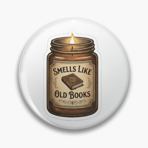 Item preview, "Smells Like Old Books" – Vintage apothecary jar candle label style. designed and sold by littleearty.