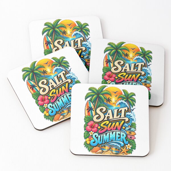 Item preview, Retro Salt Sun Summer Vintage Beach Vibes designed and sold by Marlaq fashion .
