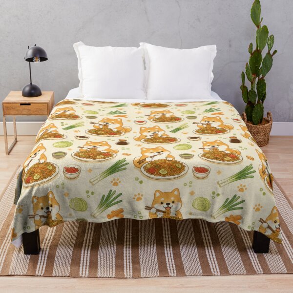 Item preview, Cute Shiba Inu Yakisoba Pattern | Kawaii Japanese Food Design designed and sold by Soft Berry Studio.