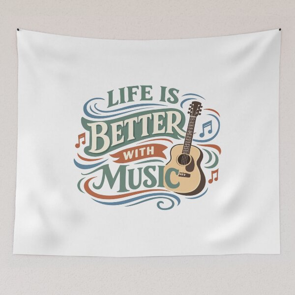 Item preview, Life Is Better With Music Funny Dad – Father’s Day Gift designed and sold by stylishdzign.