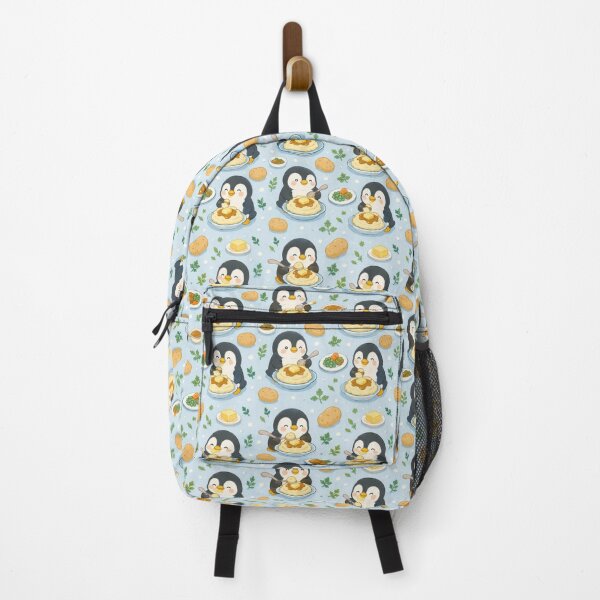 Item preview, Cute Penguin Mashed Potato Pattern | Kawaii Comfort Food Design designed and sold by Soft Berry Studio.