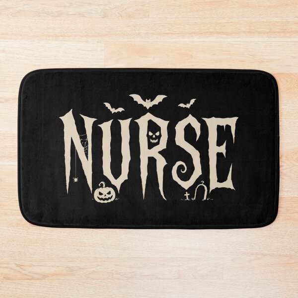 Item preview, NURSE HALLOWEEN bats pumpkins designed and sold by YNELENT.
