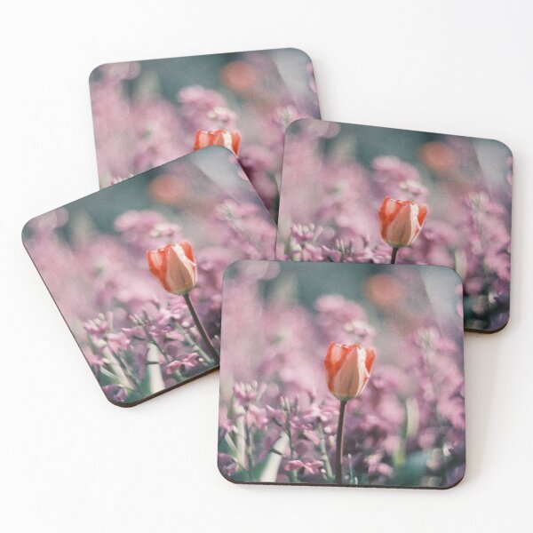 Item preview, Single Red Tulip In A Sea Of Purple Flowers designed and sold by Raymondvfoor.
