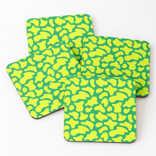 Item preview, Modern Graphic Cow Print Pattern | Green & Chartreuse designed and sold by Frohyou.