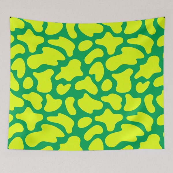 Item preview, Modern Graphic Cow Print Pattern | Green & Chartreuse designed and sold by Frohyou.