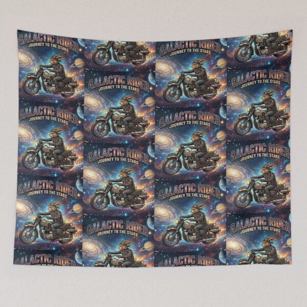Item preview, Galactic Rider Rabbit – Journey to the Stars Artwork designed and sold by Dogandesighn.