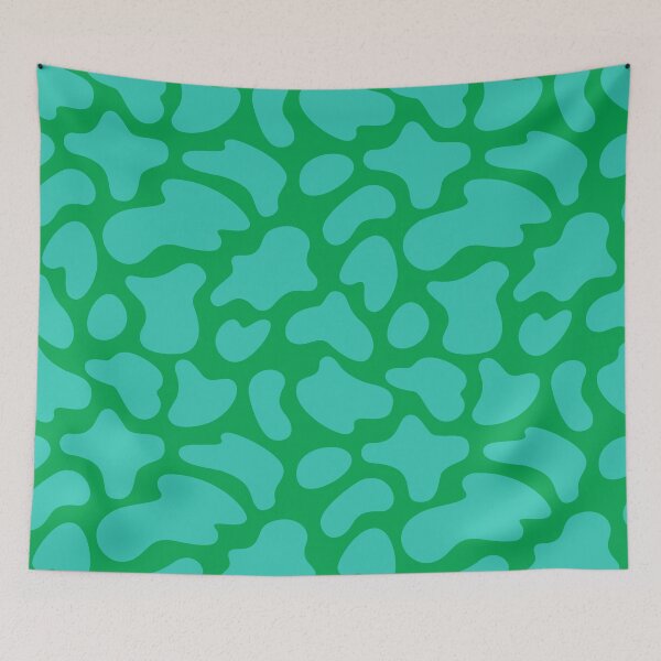 Item preview, Modern Graphic Cow Print Pattern | Green & Teal designed and sold by Frohyou.