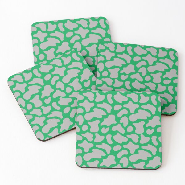 Item preview, Modern Graphic Cow Print Pattern | Green & Gray designed and sold by Frohyou.