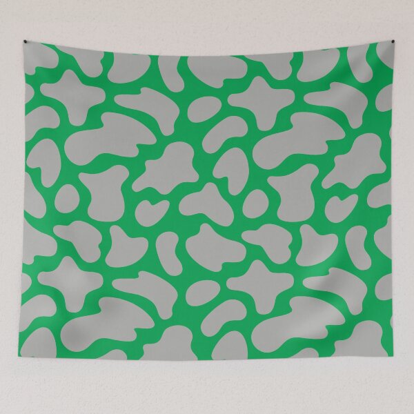Item preview, Modern Graphic Cow Print Pattern | Green & Gray designed and sold by Frohyou.