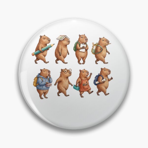 Item preview, Funny Capybara School Life designed and sold by Roy & Tiffany.