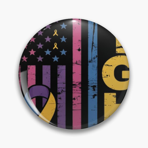 Item preview, Fight Bladder Cancer Awareness Ribbon American Fla designed and sold by veeebles.