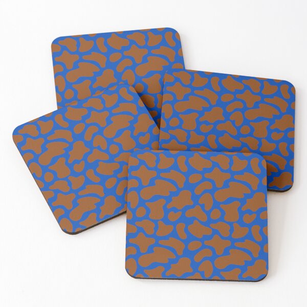 Item preview, Modern Graphic Cow Print Pattern | Blue & Brown designed and sold by Frohyou.