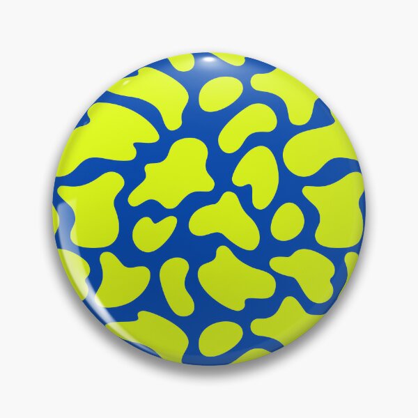 Item preview, Modern Graphic Cow Print Pattern | Blue & Chartreuse designed and sold by Frohyou.