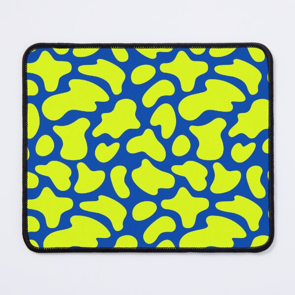 Item preview, Modern Graphic Cow Print Pattern | Blue & Chartreuse designed and sold by Frohyou.