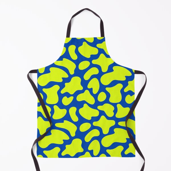 Item preview, Modern Graphic Cow Print Pattern | Blue & Chartreuse designed and sold by Frohyou.