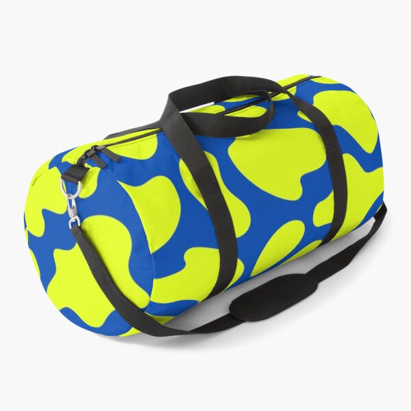 Item preview, Modern Graphic Cow Print Pattern | Blue & Chartreuse designed and sold by Frohyou.