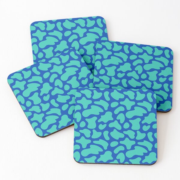 Item preview, Modern Graphic Cow Print Pattern | Blue & Teal designed and sold by Frohyou.