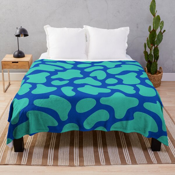 Item preview, Modern Graphic Cow Print Pattern | Blue & Teal designed and sold by Frohyou.