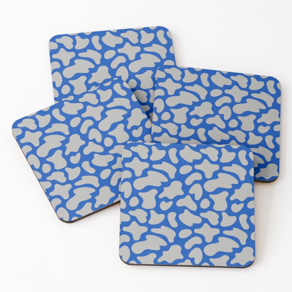 Item preview, Modern Graphic Cow Print Pattern | Blue & Gray designed and sold by Frohyou.