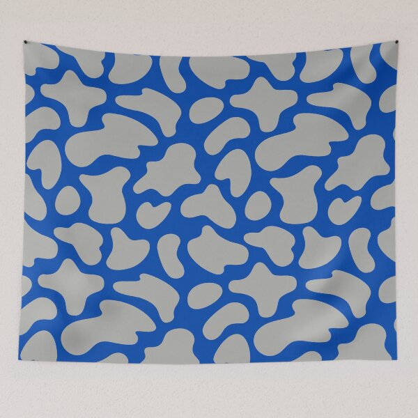 Item preview, Modern Graphic Cow Print Pattern | Blue & Gray designed and sold by Frohyou.