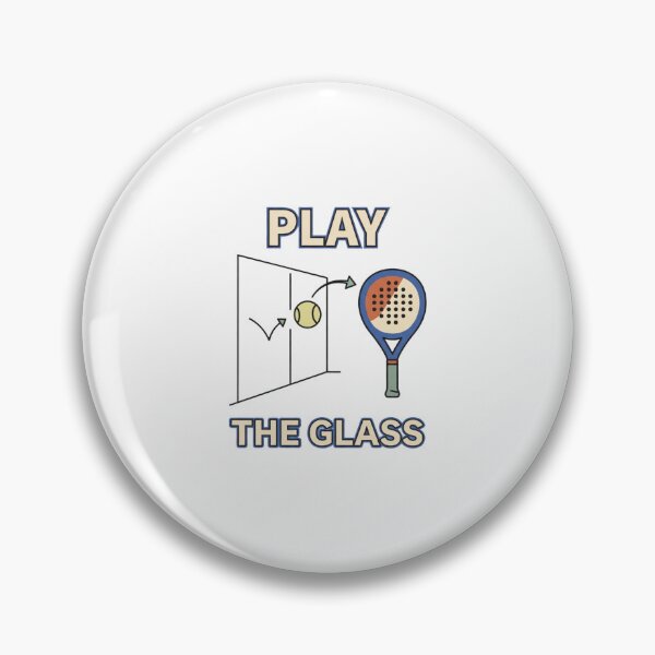 Item preview, Play the Glass Minimal Padel Design designed and sold by GoofyShopp.