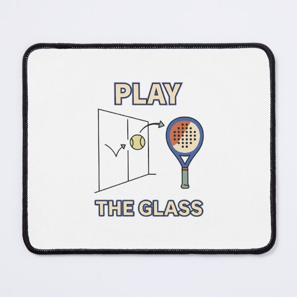 Item preview, Play the Glass Minimal Padel Design designed and sold by GoofyShopp.
