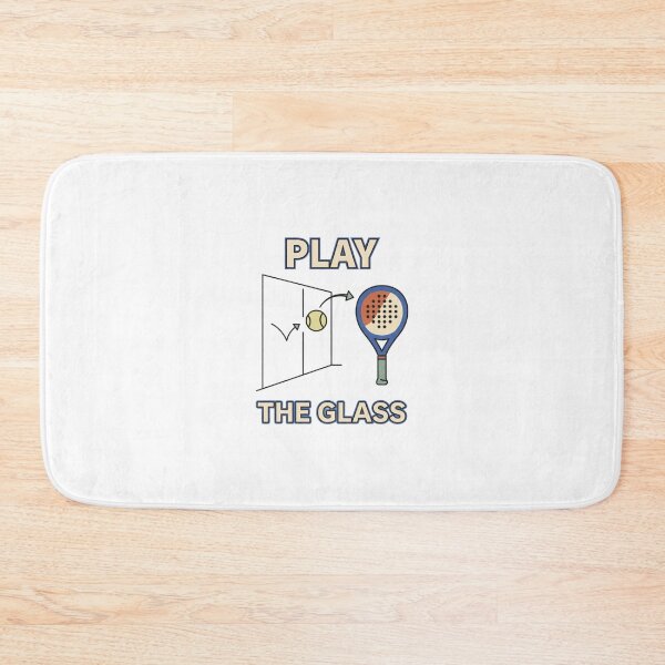Item preview, Play the Glass Minimal Padel Design designed and sold by GoofyShopp.