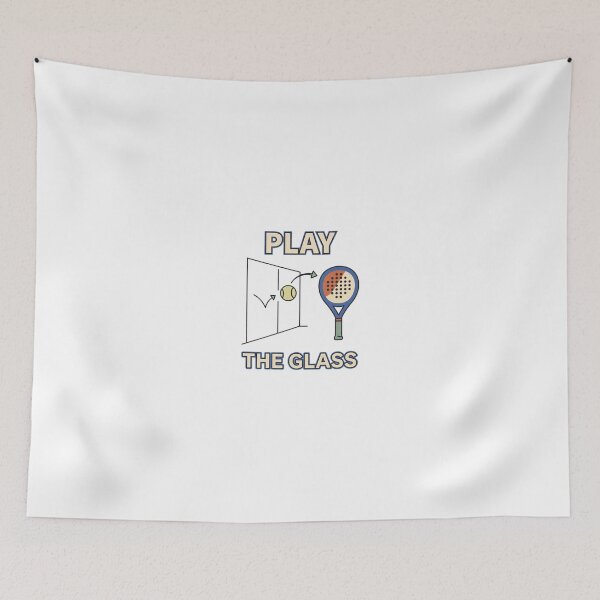 Item preview, Play the Glass Minimal Padel Design designed and sold by GoofyShopp.